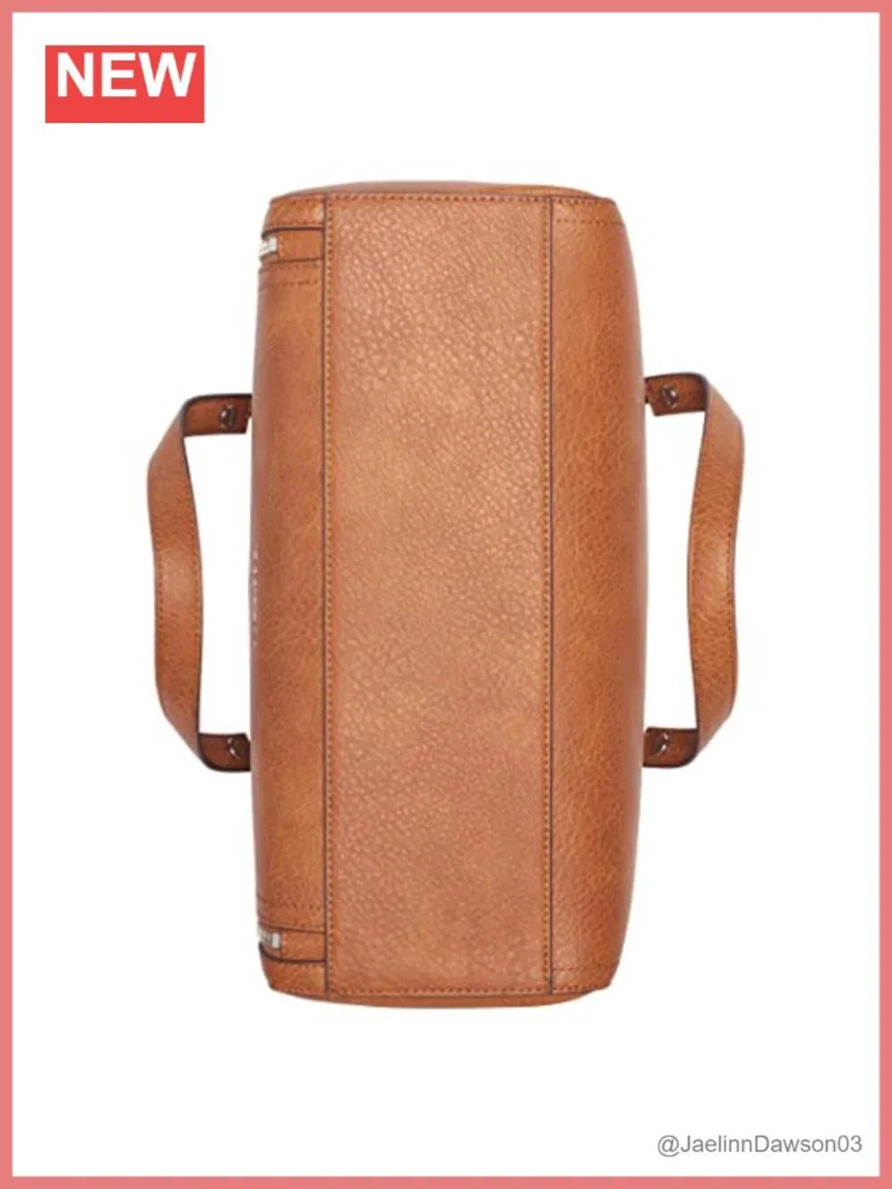 Vegan Leather Satchel Crossbody Bag with Zip Pouch and Adjustable Strap
